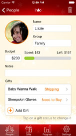 person info page iphone screenshot