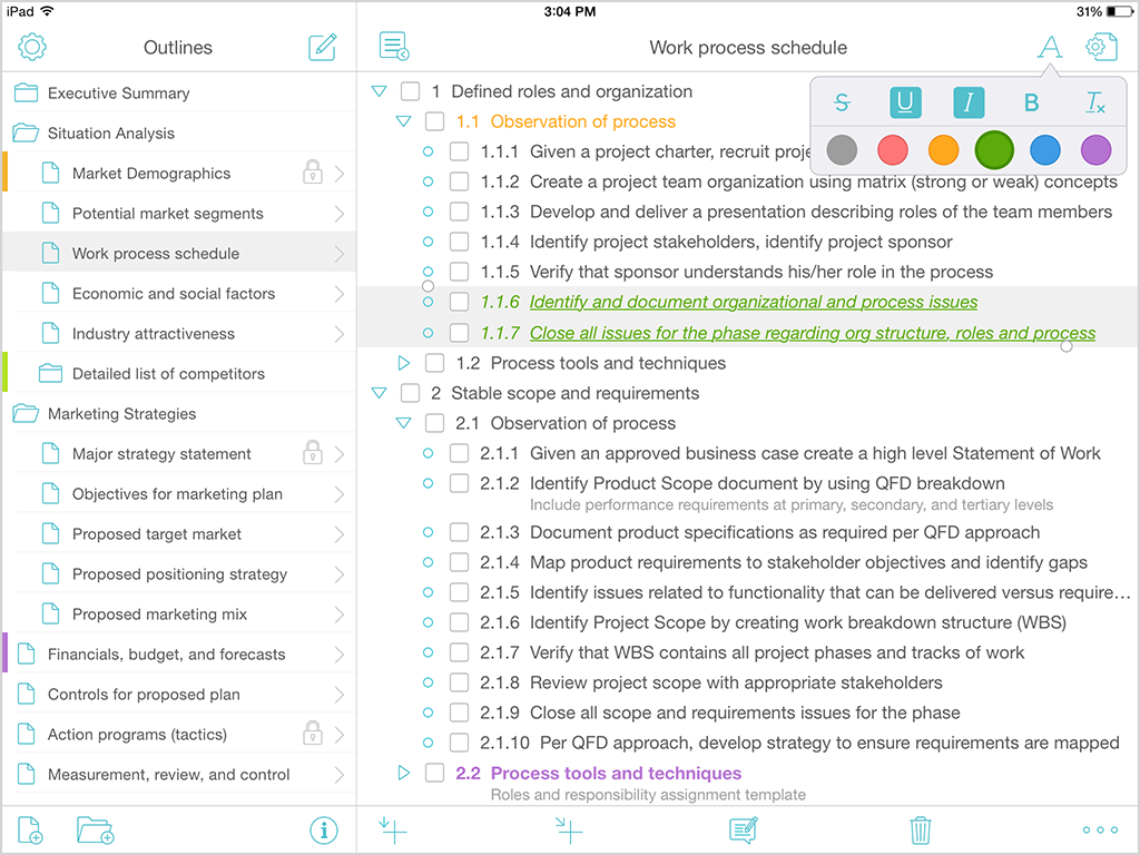 outline program for mac