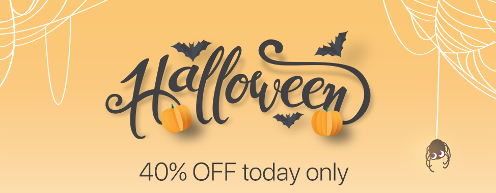 Halloween Sale: -40 % OFF