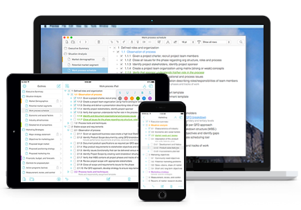 Cloud Outliner for Mac, iPhone, iPad, and Apple Watch