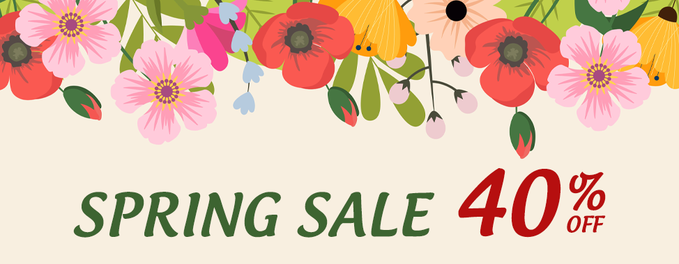 Spring Sale: -40 % OFF